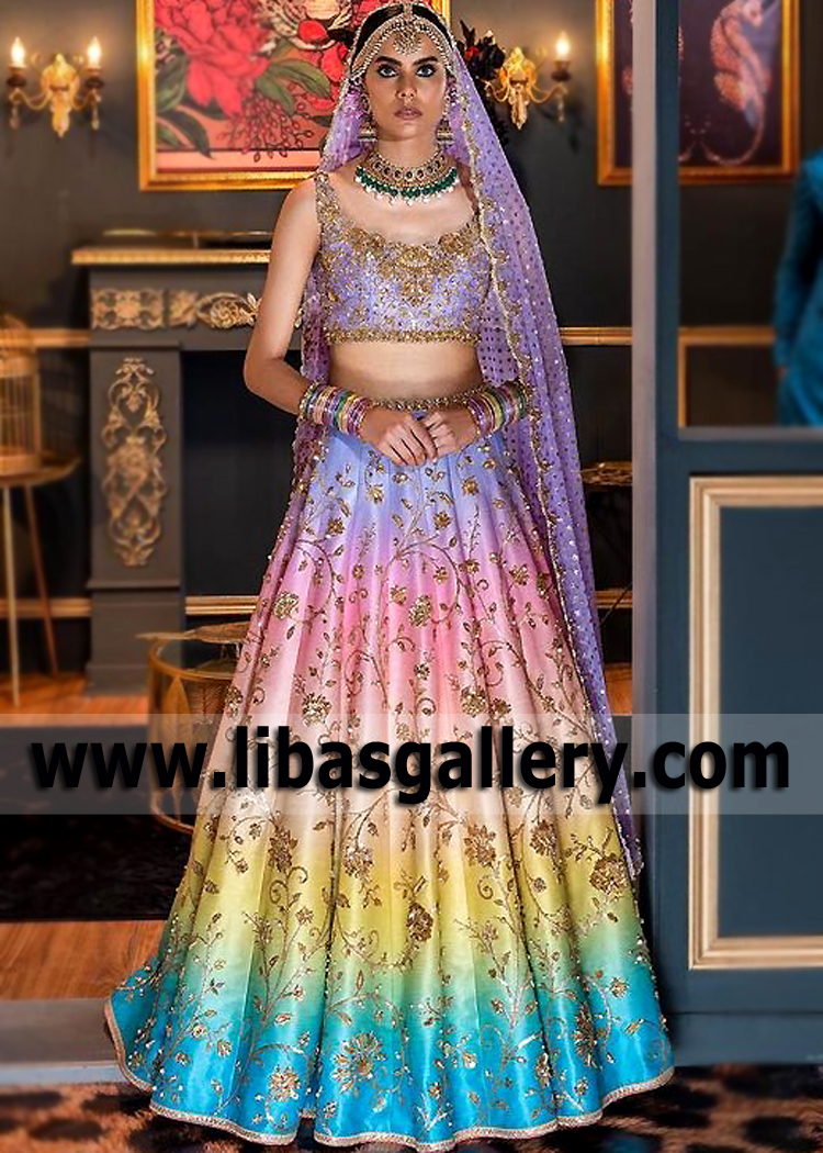 Romantic Lavender Ombre Lehenga