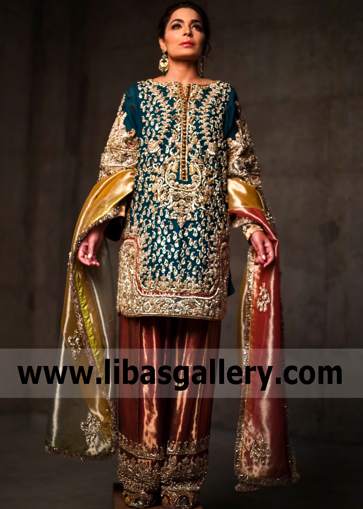 Midnight Green Special Occasion Dress for formal and Wedding Events