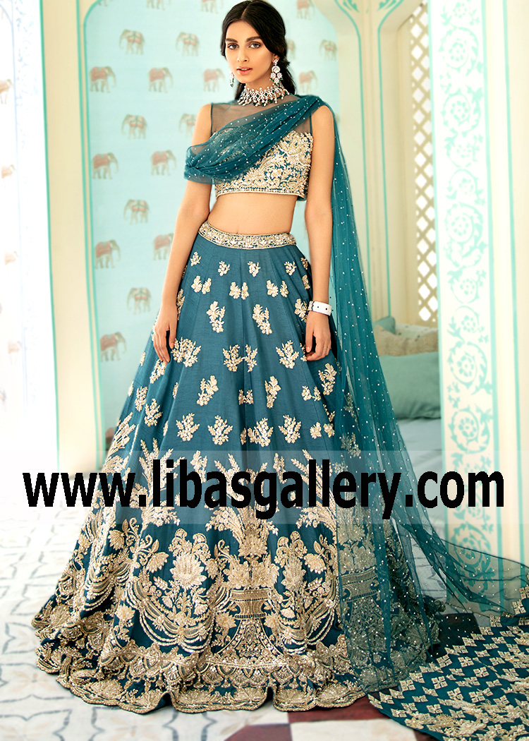 Midnight Green Lily Lehenga Choli