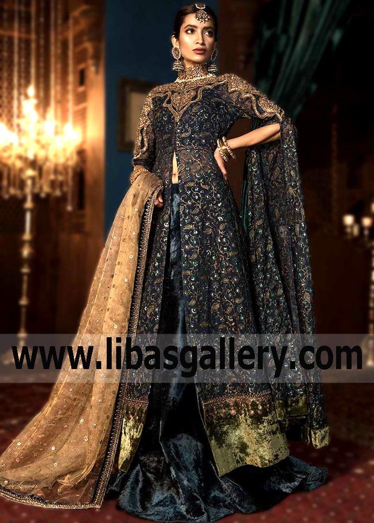 Midnight Green Candice Lehenga