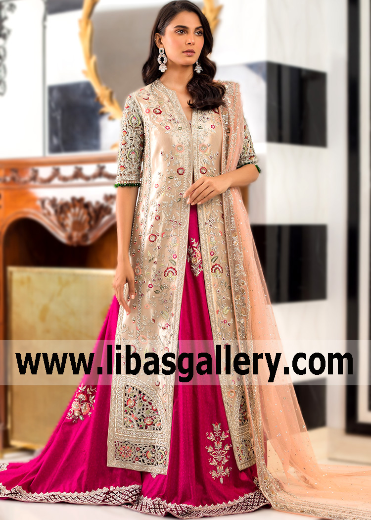 Almond Rose Gaia Long Shirt with Lehenga