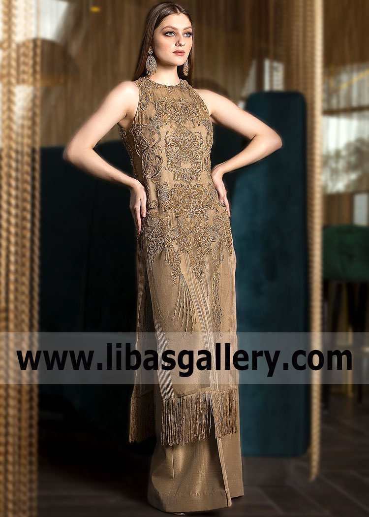 Pale Brown Patricia Party Wear