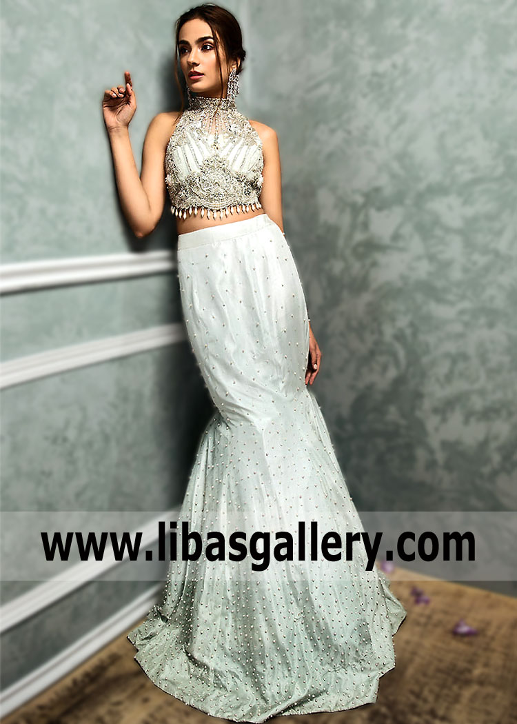 Pakistani Designer Mermaid Lehenga Surrey London UK Buy Mermaid Lehenga Pakistan
