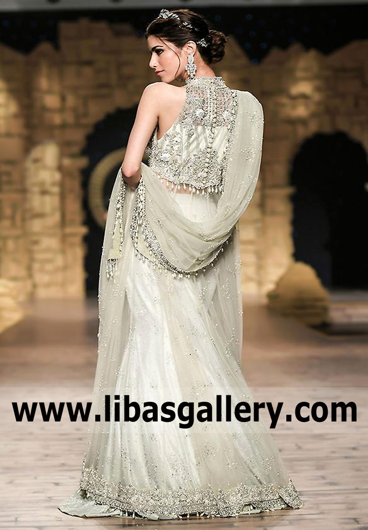 Honeydew Peris Reception Anarkali Lehenga