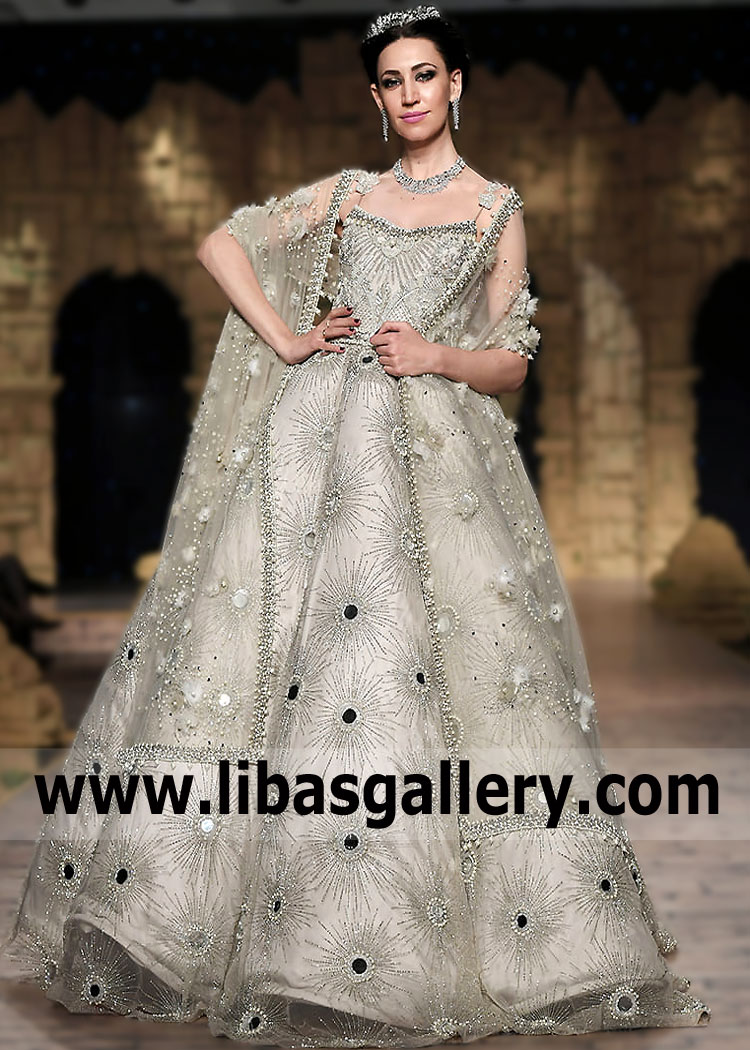 Indian Reception Ball Gowns Wedding Dresses Latest Bridal Lehenga Designs UK USA Canada Australia