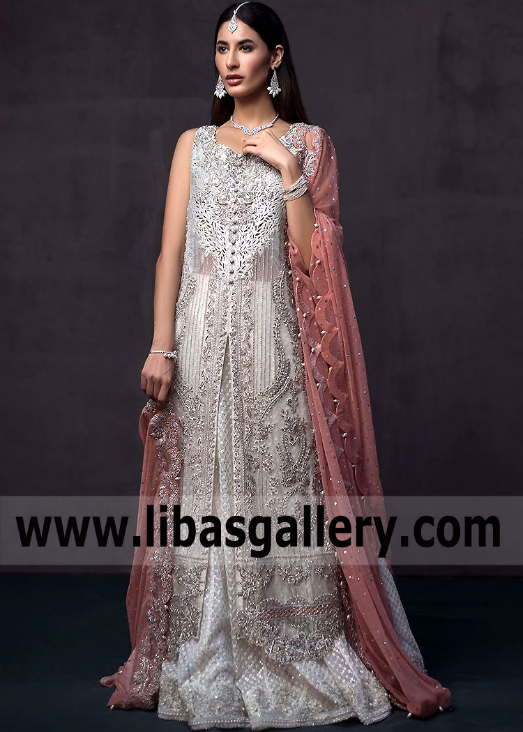 Pakistani Bridal Lehenga for Bride Sister Virginia Maryland USA Occasion Wear Zainab Chottani Lehenga
