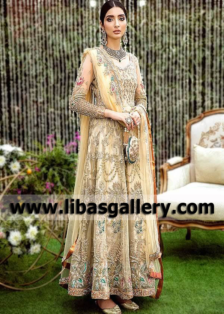 Sand Zinnia Bridal Anarkali