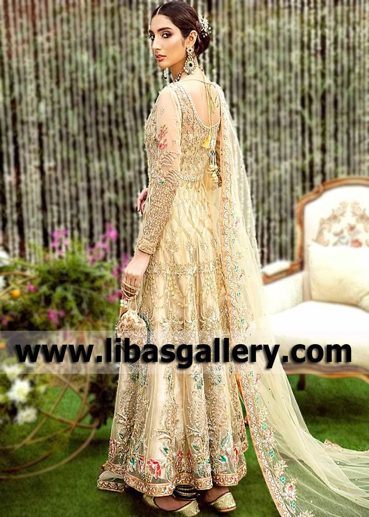 Sand Zinnia Bridal Anarkali