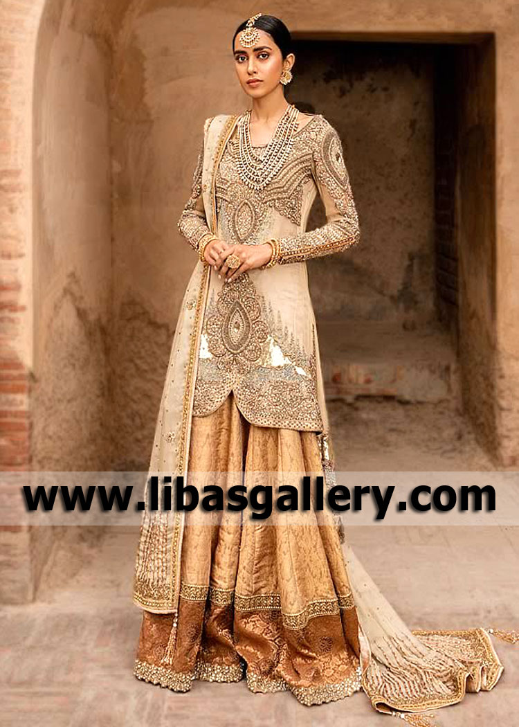 Champagne Fawn Fleur Sharara Suit