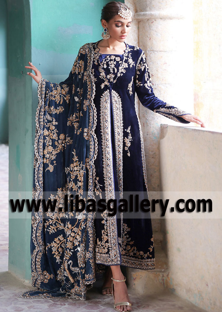 Navy Blue Fleur Special Occasion Dress