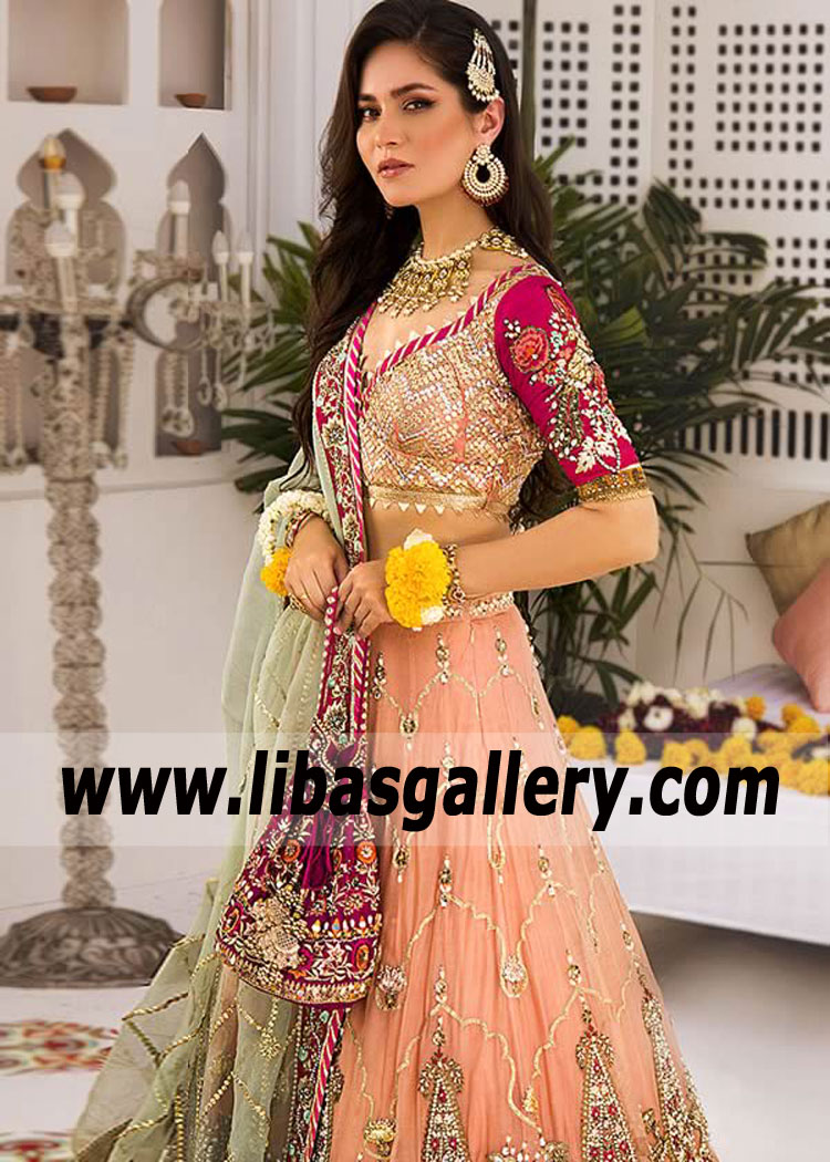 Coral Carmine Tulipa Reception Bridal Dress