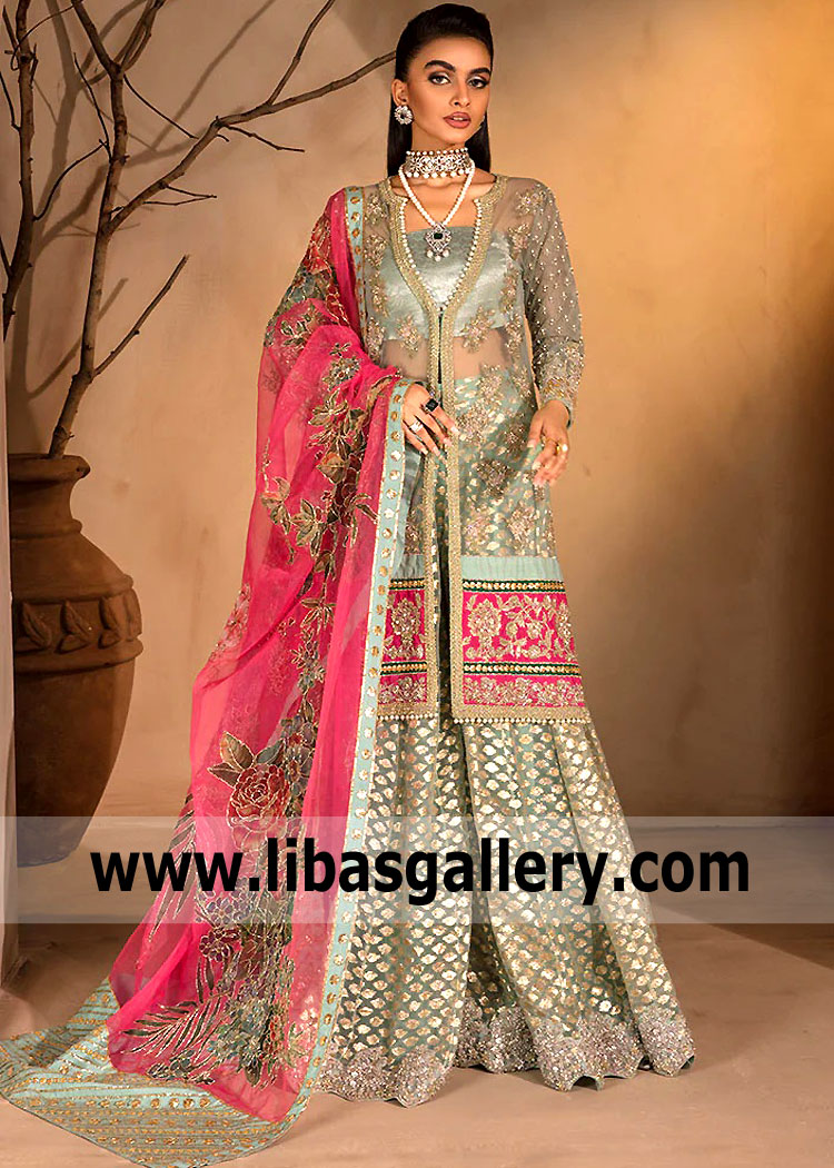 Aquamarine Mazus Lehenga Dress