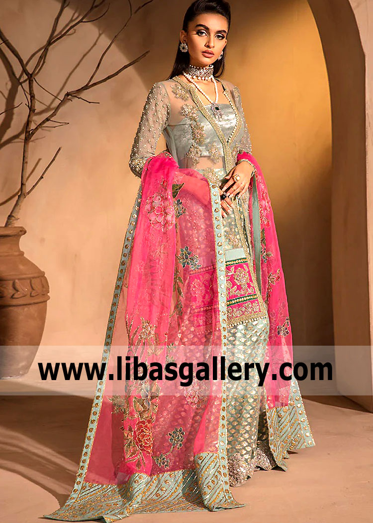 Aquamarine Mazus Lehenga Dress