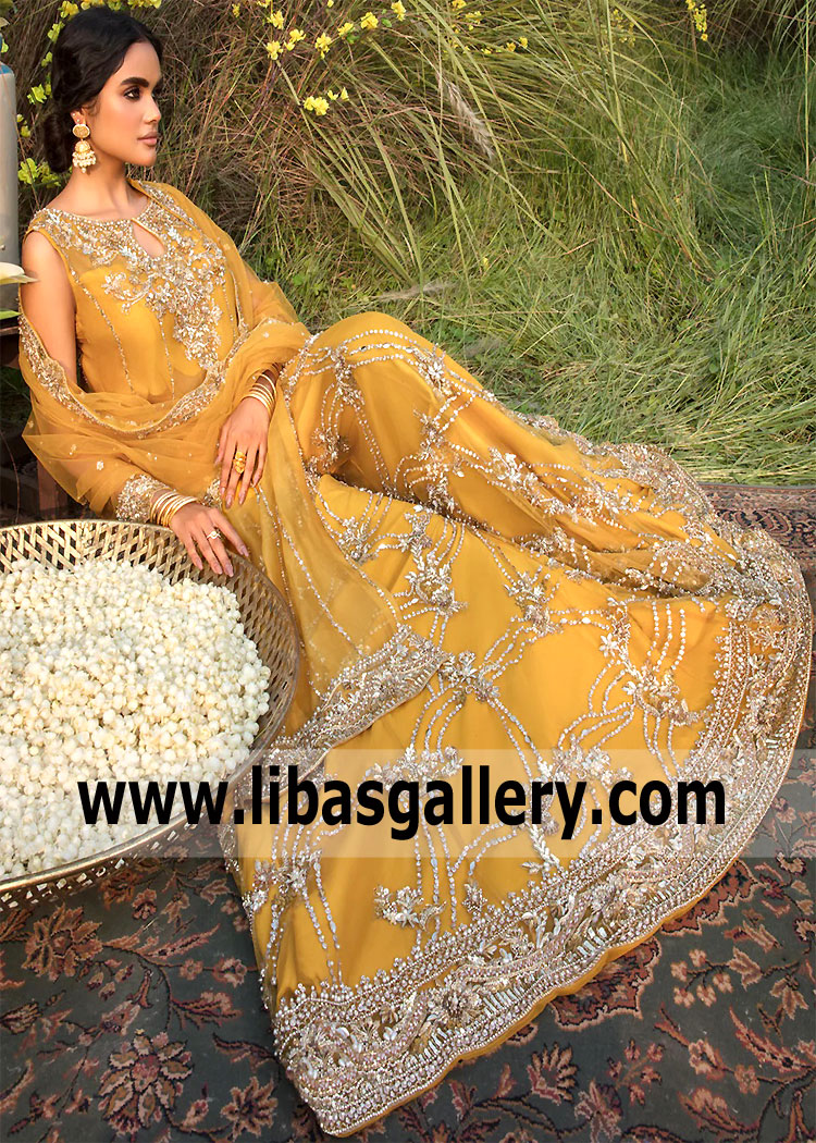 Sunglow Santolina Bridal Sharara Suits