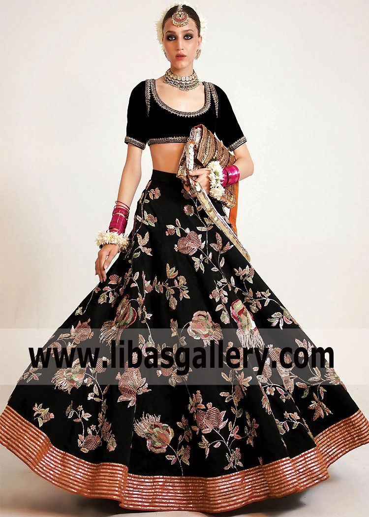 Black Alcea Luxury Formal Lehenga Choli