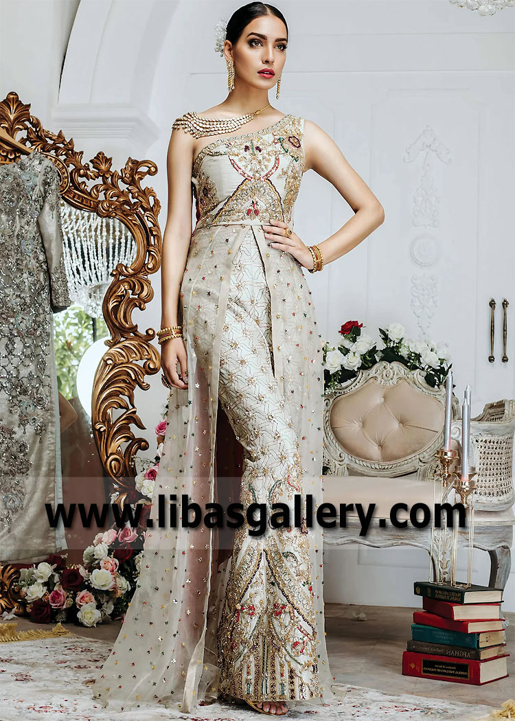 White Smoke Florentina One Shoulder Dress