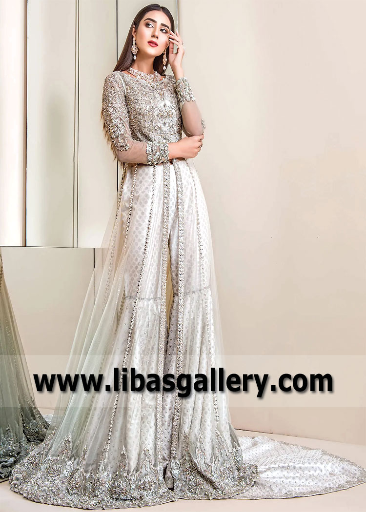 Cambridge Blue Laurel Two Legged Sharara