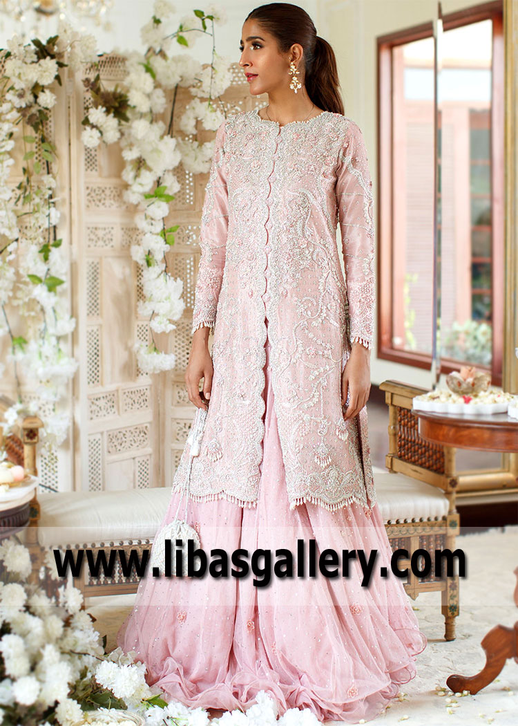Misty Rose Barbie Jacket Lehenga Dress