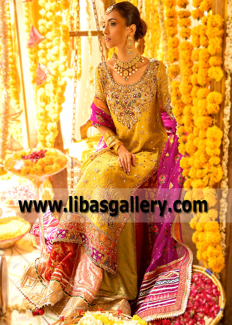 Aureolin Ovule Bridal Lehenga for Mayon