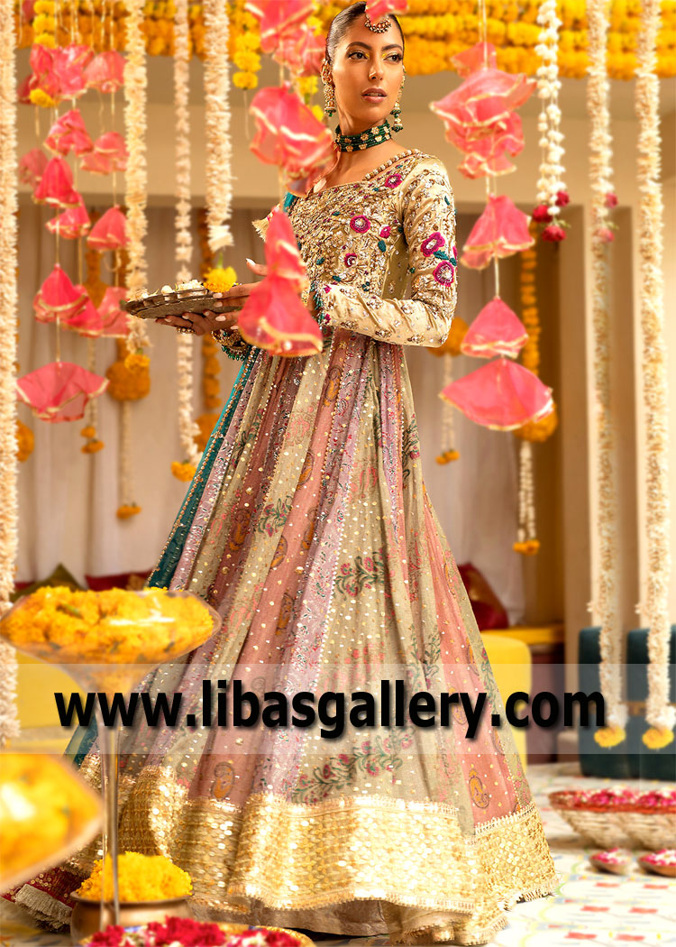 Multi Color Zenobia Anarkali Dress