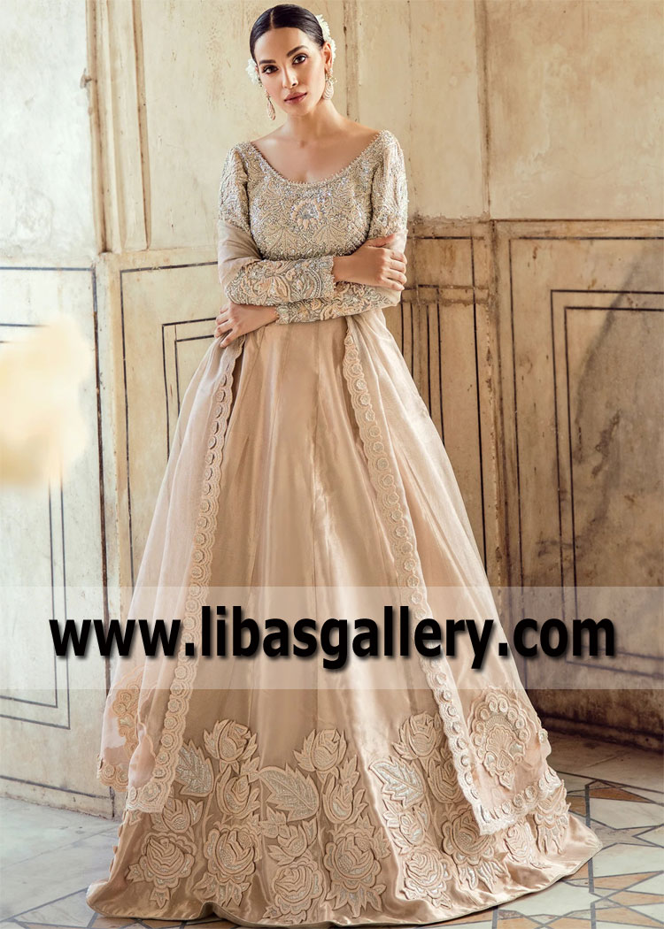 Blanched Almond Strobus Lehenga Choli