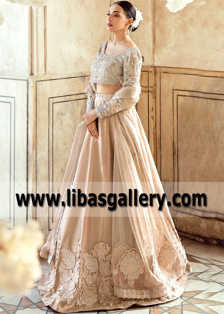 Blanched Almond Strobus Lehenga Choli