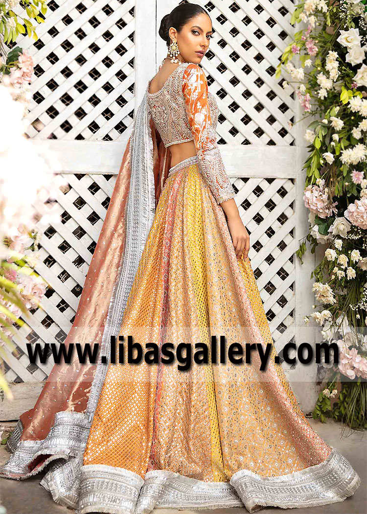 Burnt Sienna Dahlia Maarn Lehenga Choli