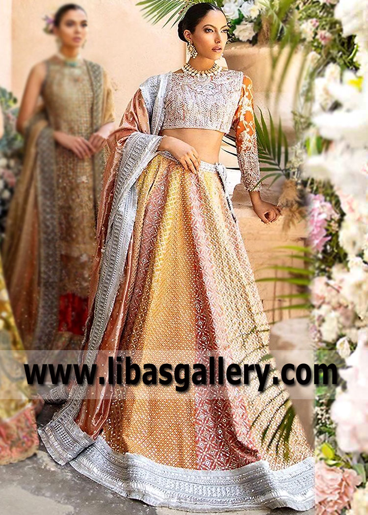 Burnt Sienna Dahlia Maarn Lehenga Choli