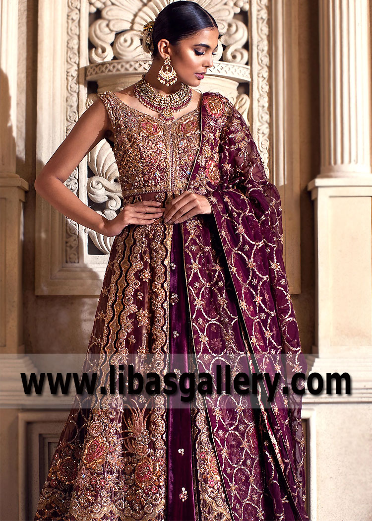 Pansy Purple Blazing Stars Gown