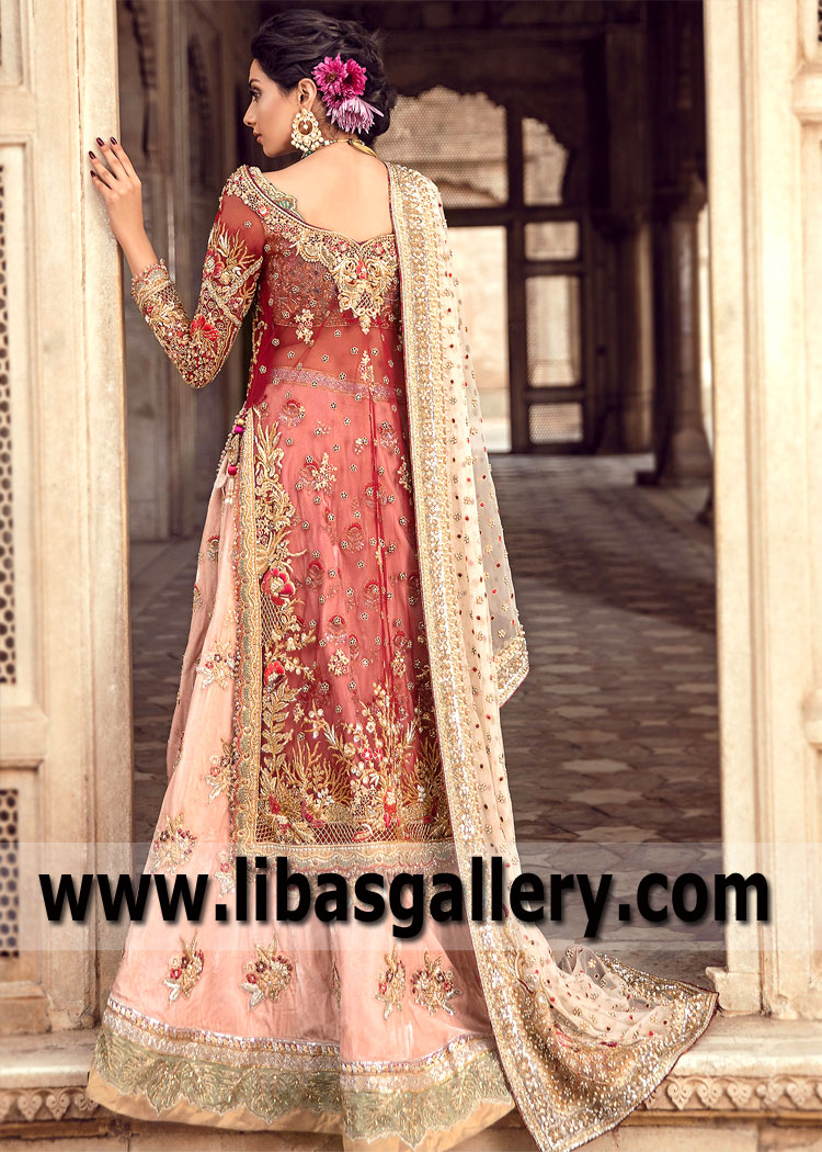 Diamond Blush Iris Bridal Lehenga