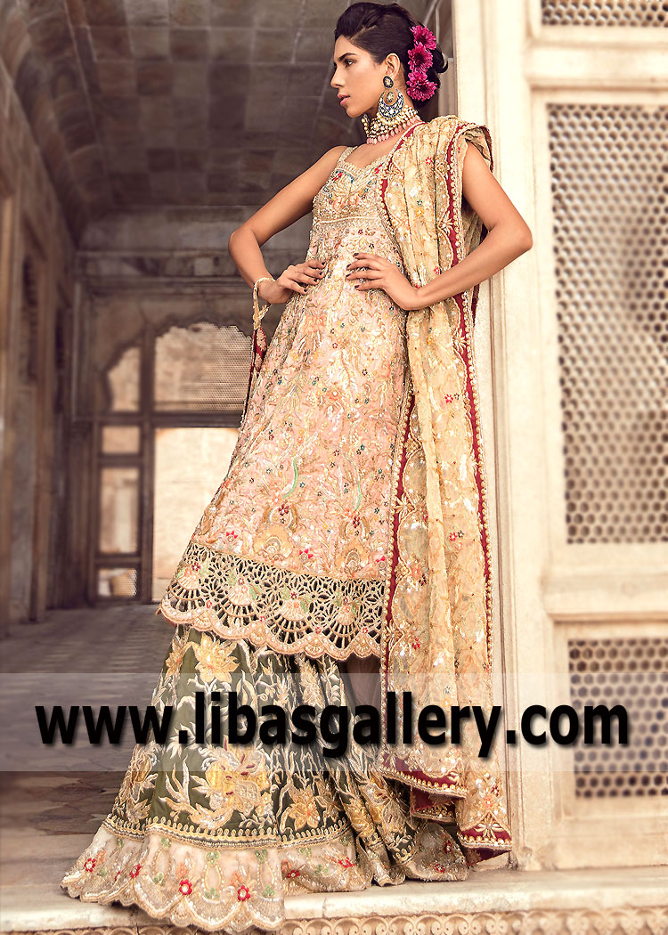 Light pink Gerrie Hoek Designer Bridal Dress