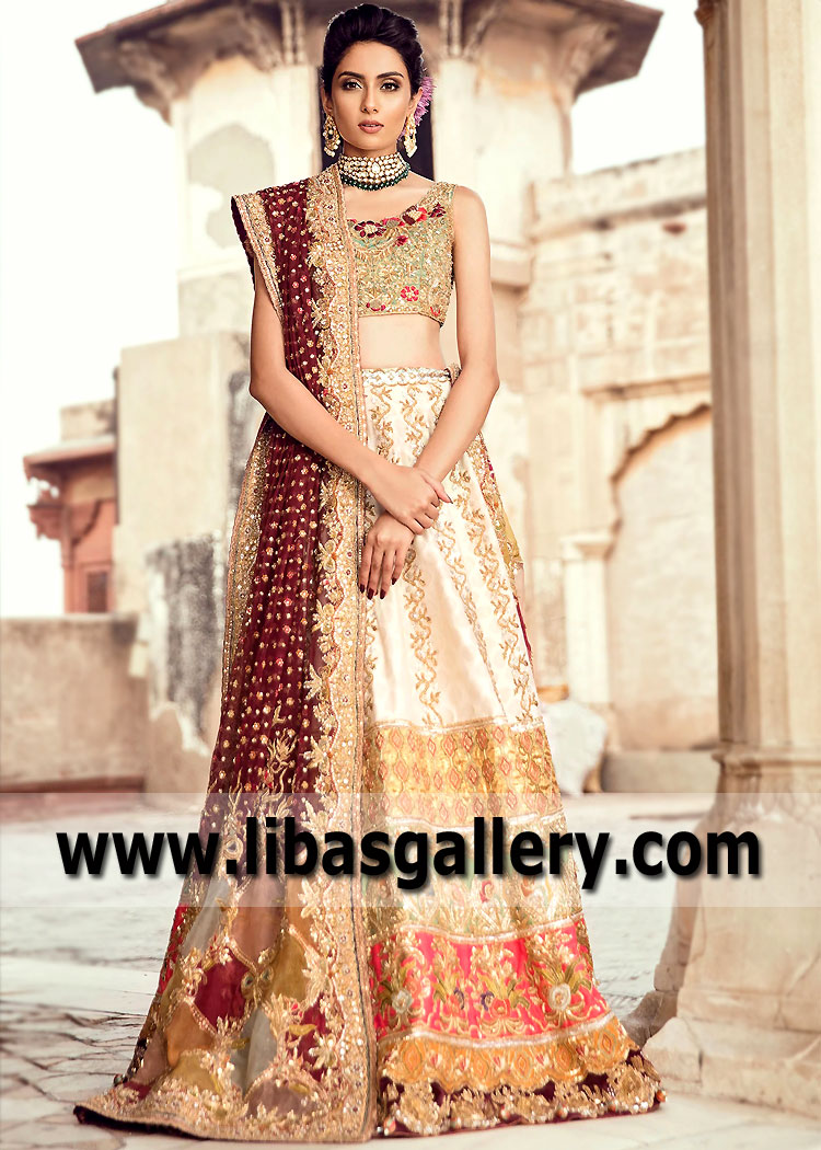 Asian Designer Bridal Dresses Diamond Bar California CA USA Most Beautiful Bridal Lehenga Choli