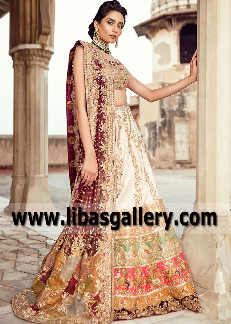 Ivory Caitlins Joy Dahlia Lehenga Choli