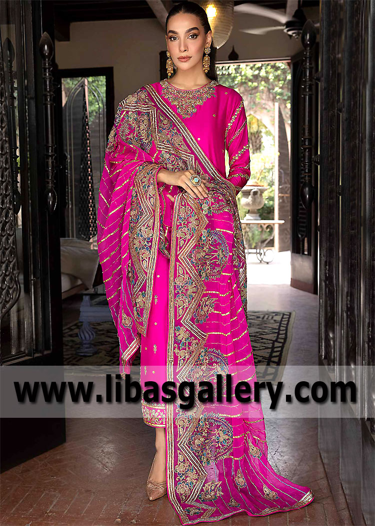 Fashion Fuchsia Millenium Allium Wedding Dress