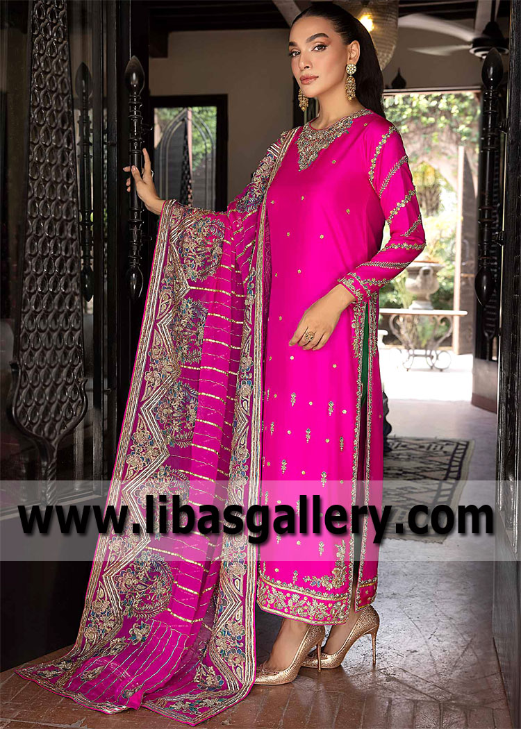 Fashion Fuchsia Millenium Allium Wedding Dress