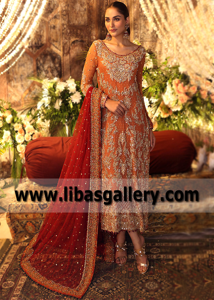 Cinnamon Clinohumite Bridal Party Dress