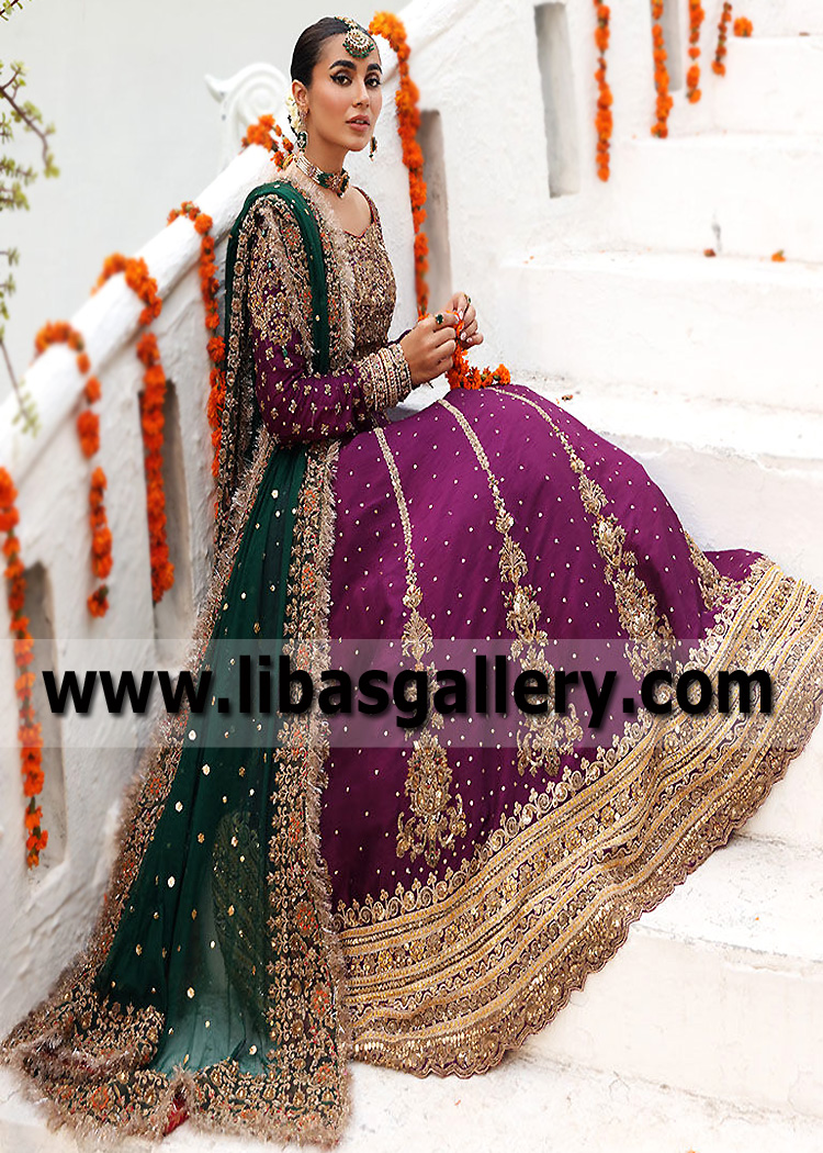 Byzantium Amethyst Shendi Lehenga Choli
