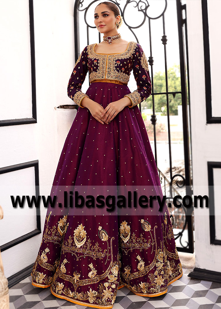Tyrian Purple Umbalite Lehenga Choli