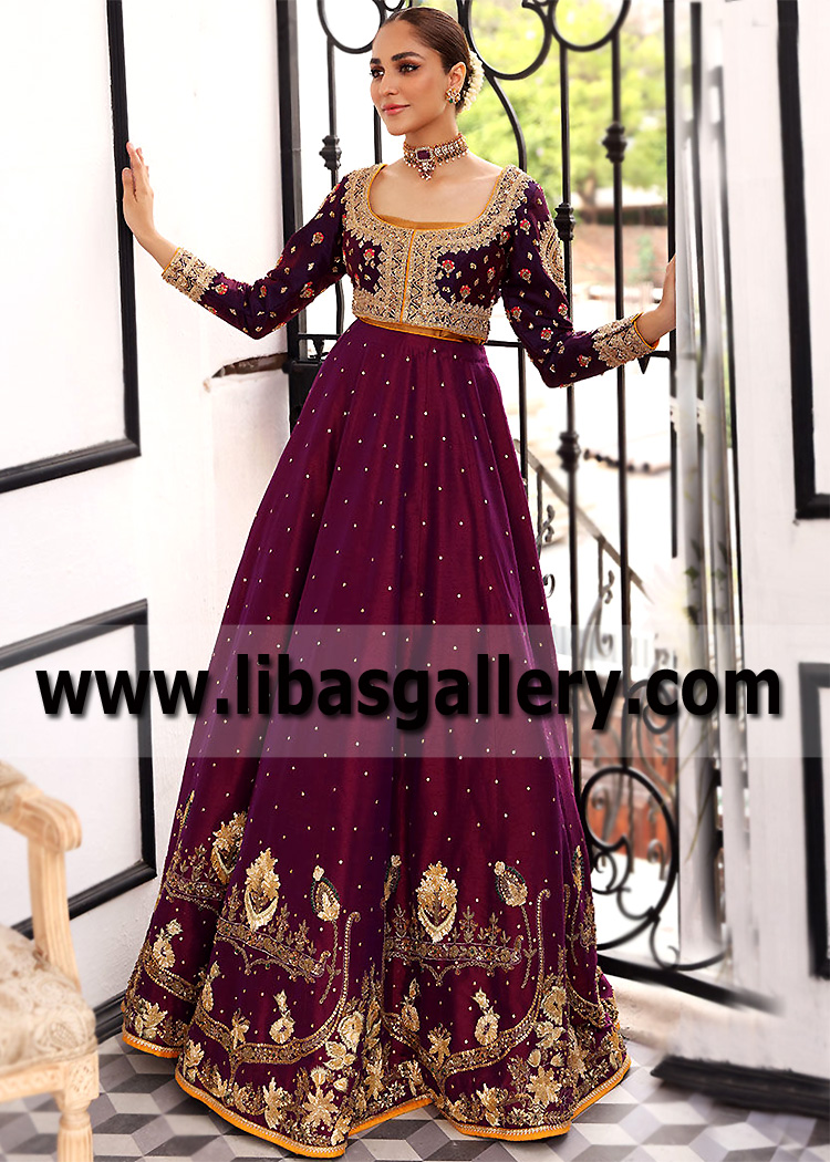 Tyrian Purple Umbalite Lehenga Choli