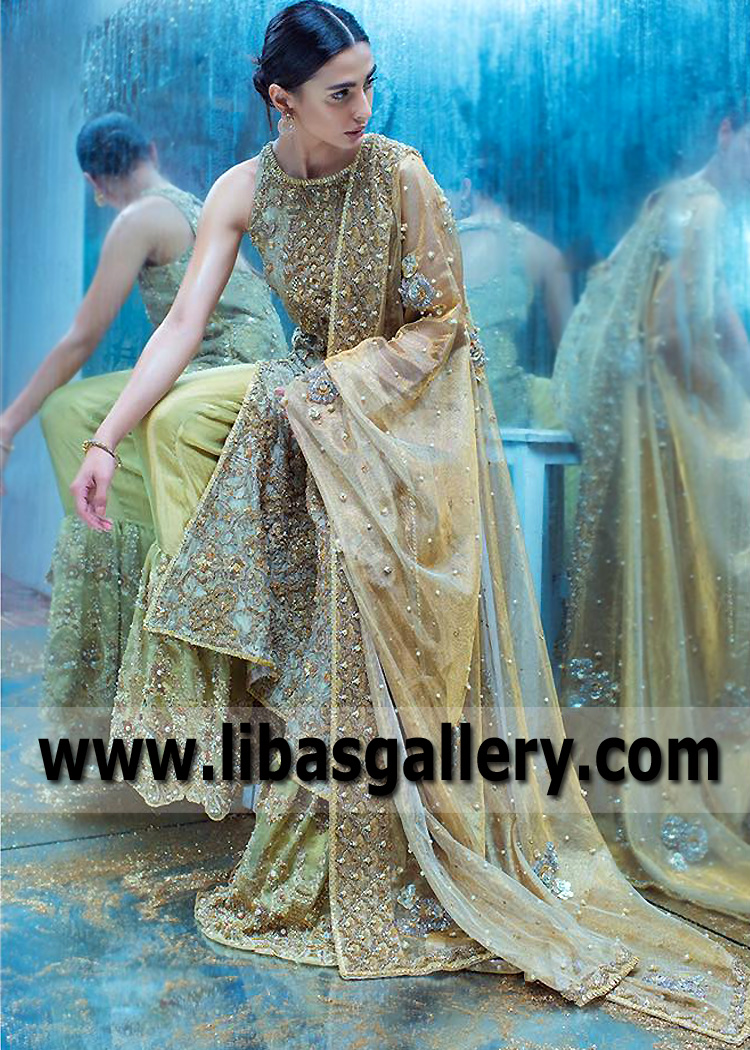 Sea Foam Prasiolite Lehenga