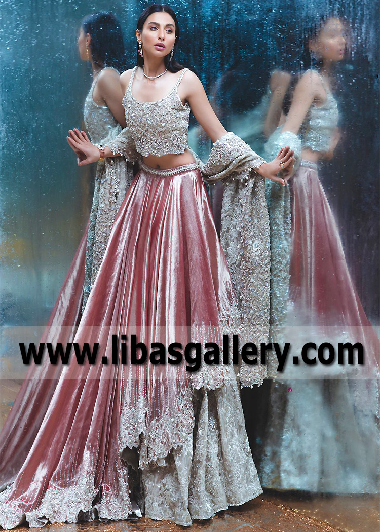 Alabaster Pink Zektzerite Lehenga Choli