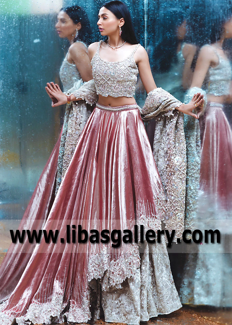 Alabaster Pink Zektzerite Lehenga Choli