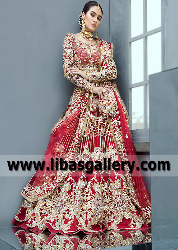Crimson Glory Vanadinite Lehenga Choli