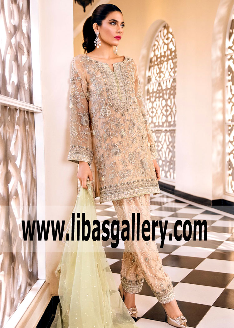 Luminosity Champagne Kurta Shalwar