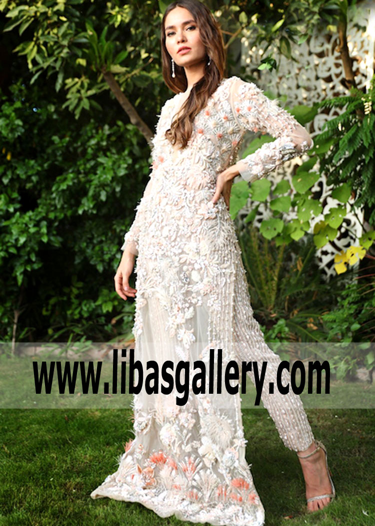 Pakistani Designer Rema and Shehrbano Athens Nude Gown Dresses Paramus New Jersey NJ USA Gown Dresses