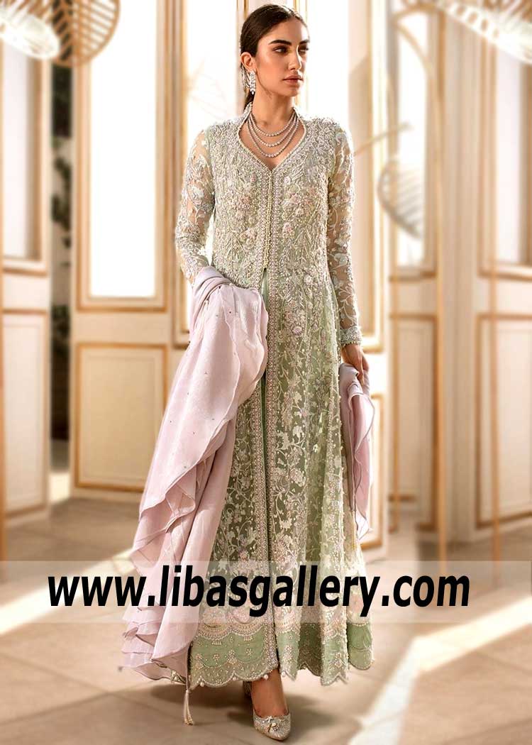 Pakistani Wedding Maxi Collection Bloomfield Hills Farah Talib Aziz Bridal Maxi for Wedding Function