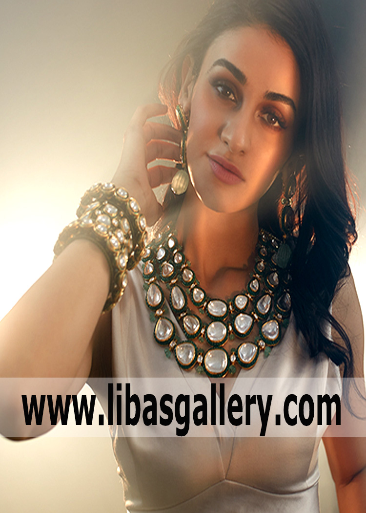 Most Classic Polki Bridal Jewellery Set