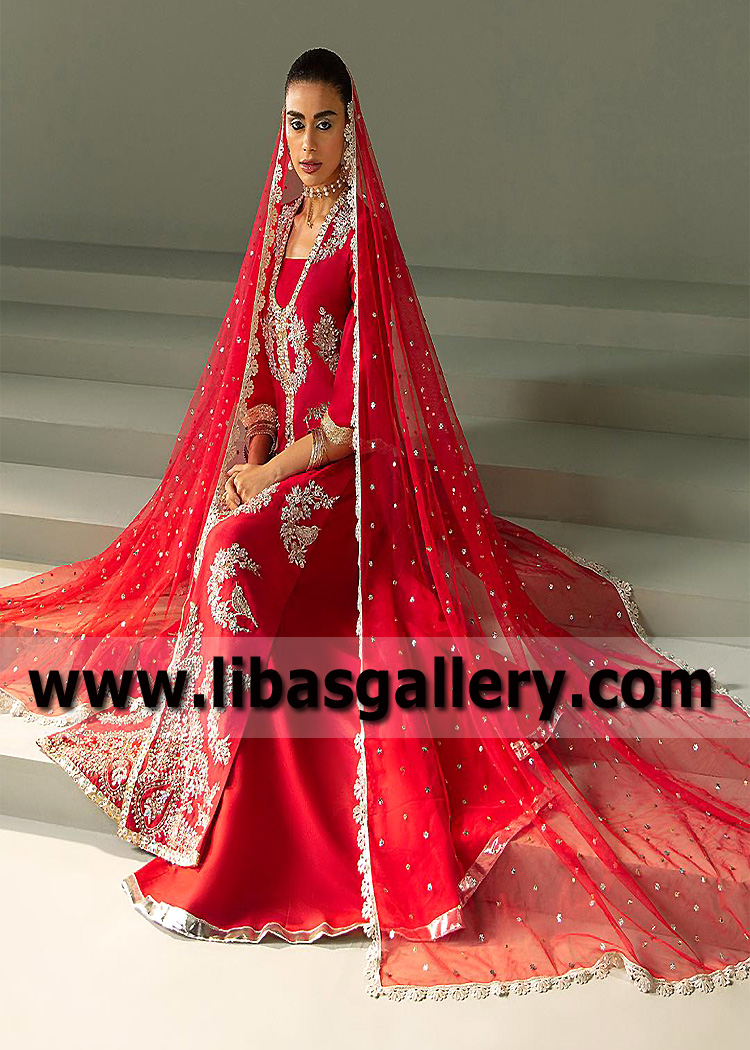 Pantone Red Rhodochrosite Long Shirt Trouser Suit