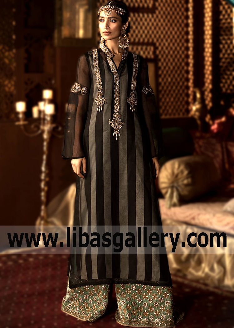 Black Modesto Palazzo Suit