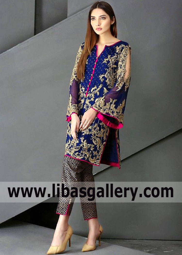Luxury Pret Pakistani Dresses HSY Party Wear Night Out Dresses Collection UK USA Canada Australia